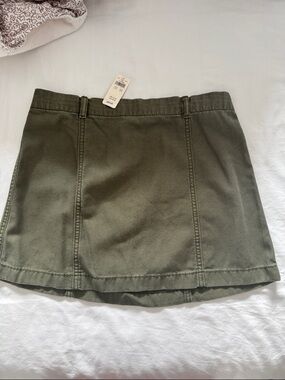 Women’s Olive Green Utility Mini Skirt